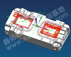 后蓋模具電極設計-UG加工中心編程培訓班級-學員作品 